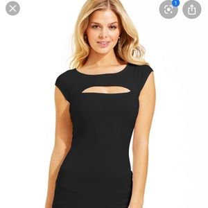 Guess Cutout Sexy Black Top